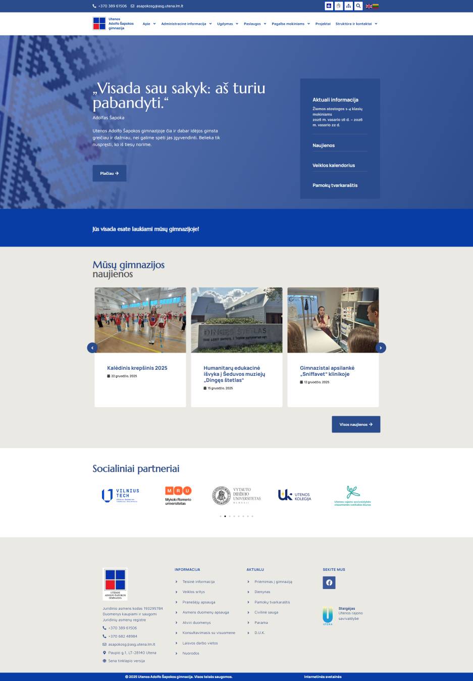 Ginásio Adolfo Šapokas de Utena