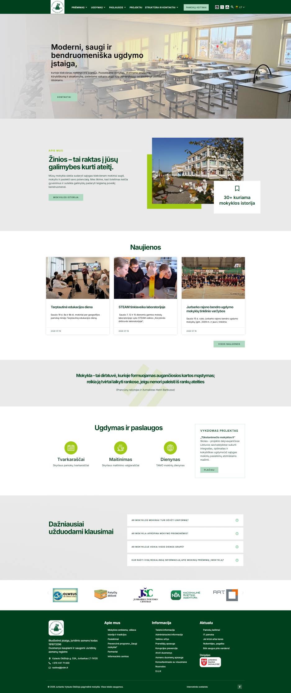 Escola Primária Vytautas, o Grande, de Jurbarkas