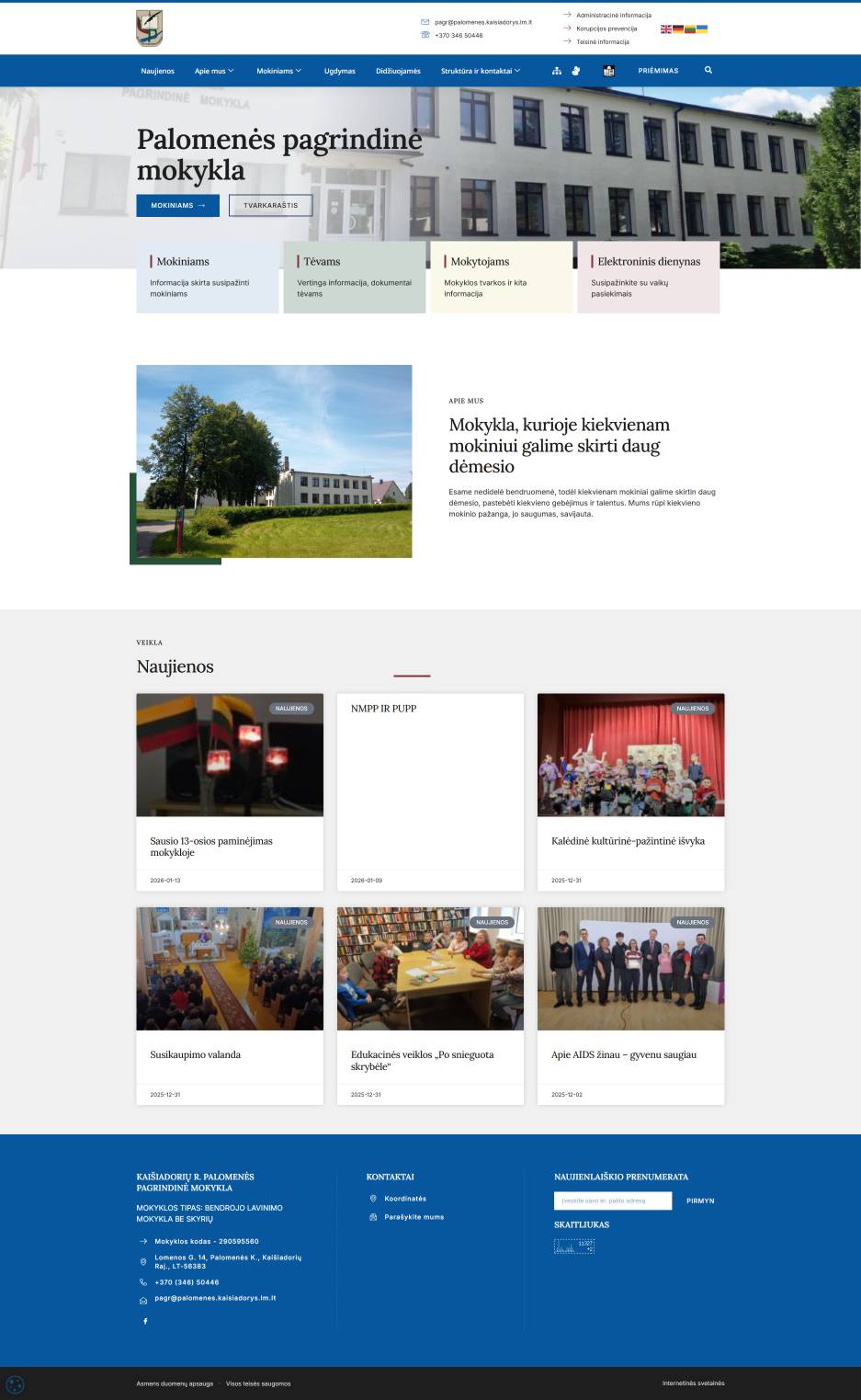 Escola Primária de Palomenė no Distrito de Kaišiadorys