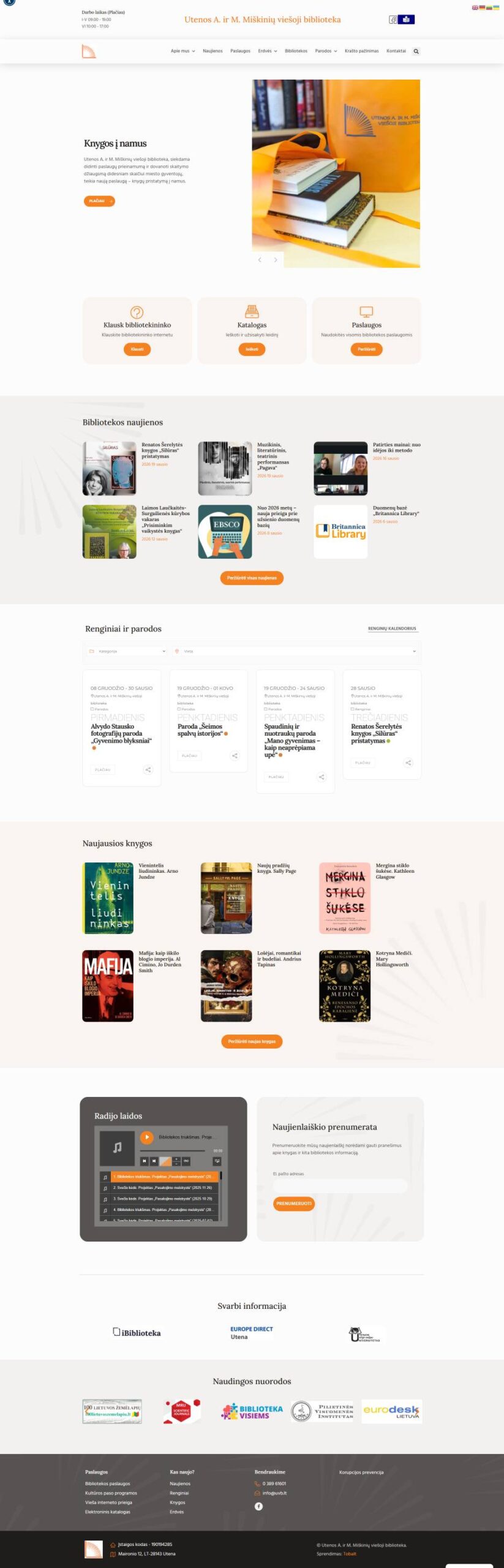 Biblioteca Pública Utena A. e M. Miškiniai